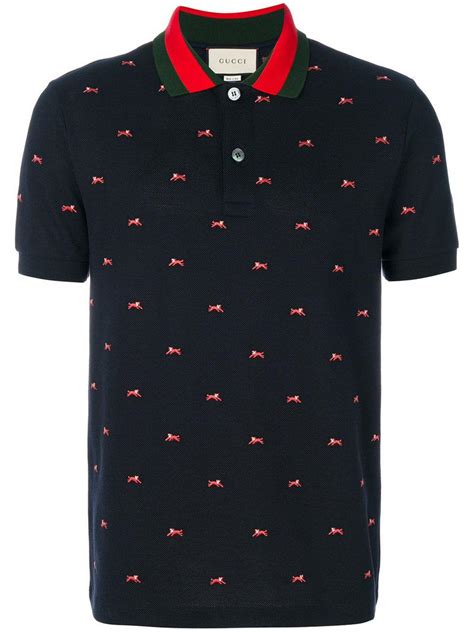 gucci gang dark polo|gucci panther polo shirt.